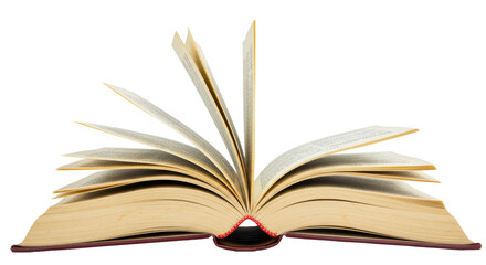 Isolated Open Book