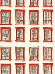 Obraz premium minimalist windows