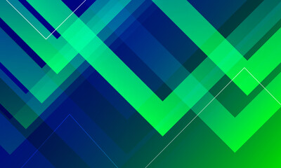 Abstract blue and green geometric background. Vector illustration