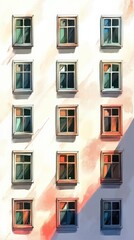 Obraz premium minimalist windows