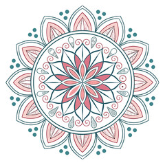 ornamental round lace pattern