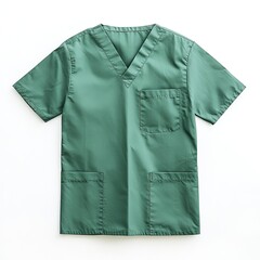 Green Scrub Top, Front View