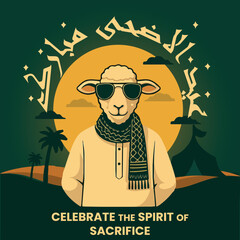Eid Ul Adha funny greeting card © Mahnoor
