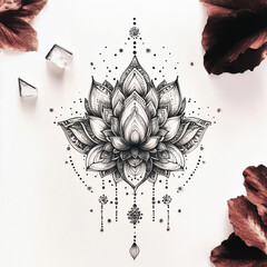 grunge floral background