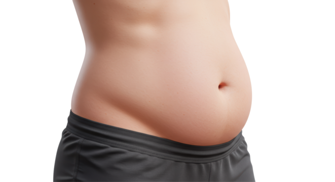 Isolated Overweight Stomach