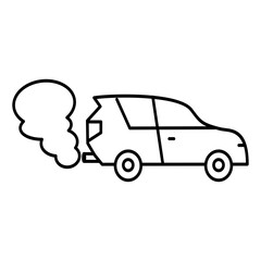 transportation pollution icon vector illustration concept