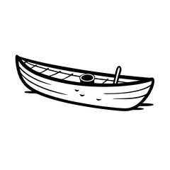 vector illustration of a boat