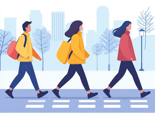 A visual representation emphasizing pedestrian safety tips in urban environments