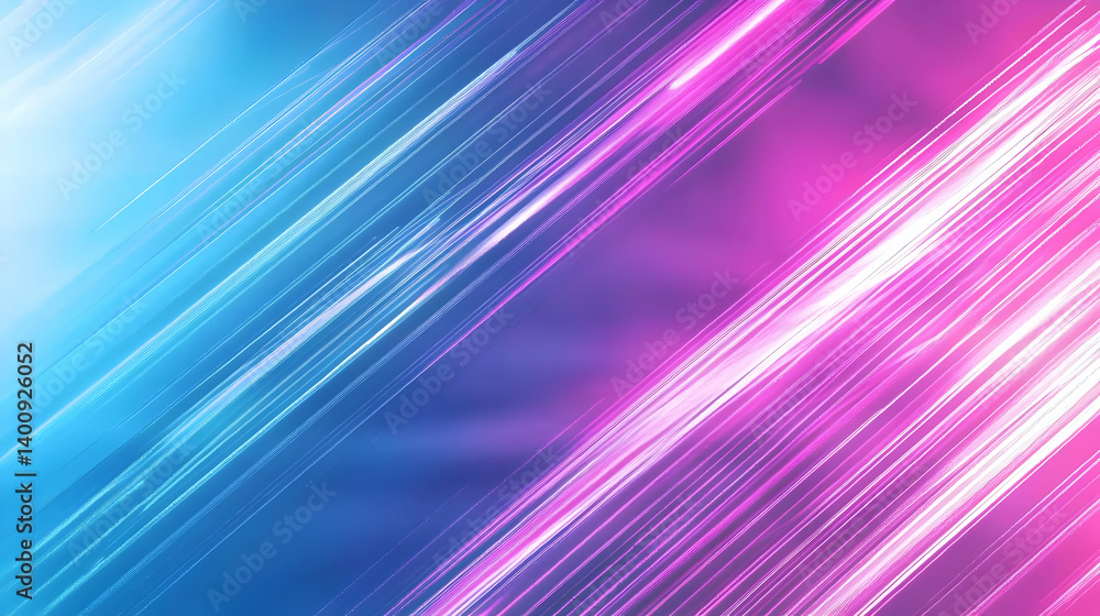 Poster abstract neon background with diagonal lines and bright colors