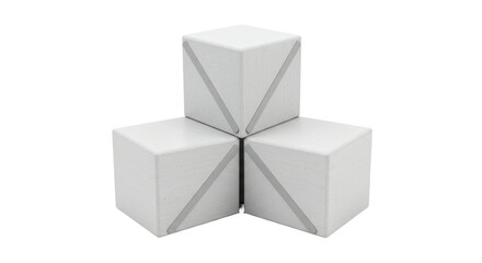 Isolated Stack of Cubes