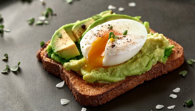 oeuf coulant mollet sur une tartine d avocat