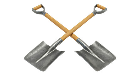 Isolated Crossed Shovels