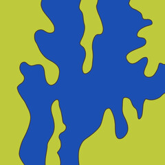 Abstract Lake Landscape Illustration