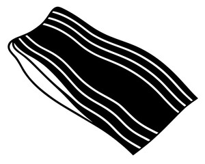 beach towel silhouette vector illustration