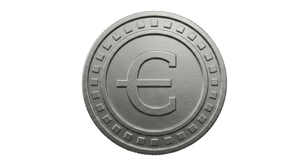 Isolated Euro Coin