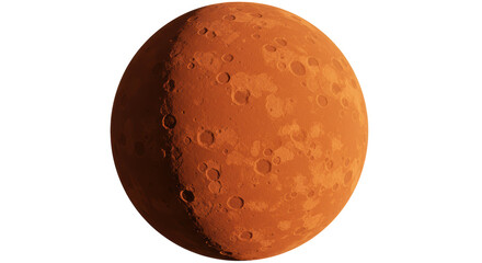 Isolated Mars Planet