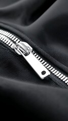 Black Zipper Close-up