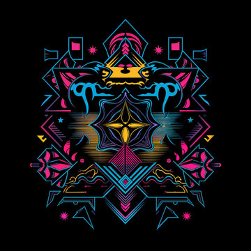 abstract vector background with stars