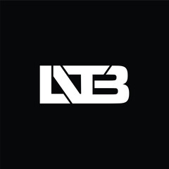 letter LNTB concept logo design vector template