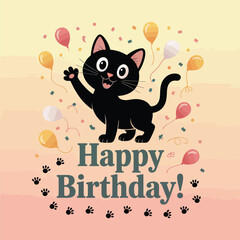 Adorable Black cat silhouettes from a collection