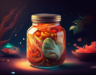 kimchi dans un bocal