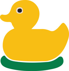 rubber duck isolated on white