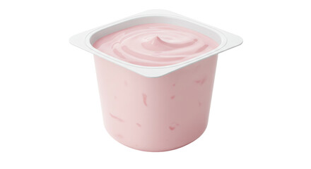 Isolated Strawberry Yogurt