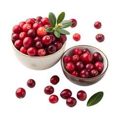 Red currant berries in a glass bowl with fresh and juicy summer fruits