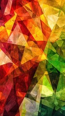 Vibrant Abstract Art: Colorful Background with Geometric Patterns and Layered Textures
