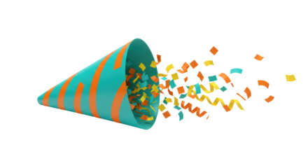 Isolated Party Popper