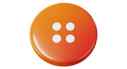 Isolated Orange Button