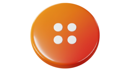 Isolated Orange Button