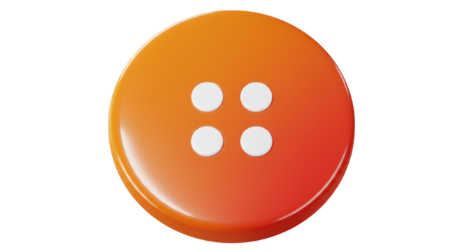 Isolated Orange Button