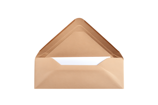 Elegant beige envelope design with a minimalistic look for business and official communication