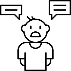 PTSD from Child Abuse icon single vector illustration