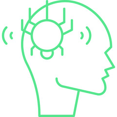 Phobia icon single vector illustration