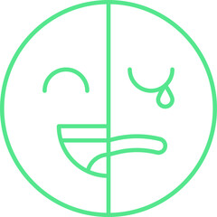 Obraz premium Bipolar icon single vector illustration