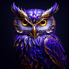 purple owl