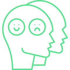 Dissociation icon single vector illustration