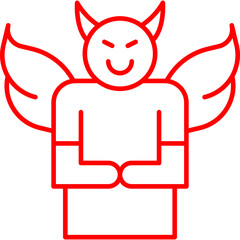 Malignant Narcissism icon single vector illustration