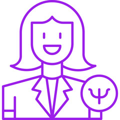 Psychologist icon single vector illustration