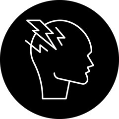 Stress icon single vector illustration