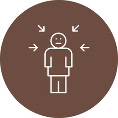 Guilt icon single vector illustration