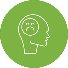 Melancholia icon single vector illustration