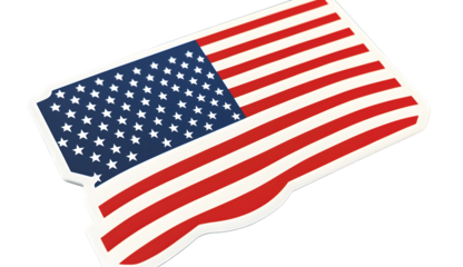 Symbol of patriotism displayed in a creative and artistic way