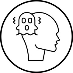 Schizophrenia icon single vector illustration