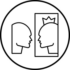 Self Importance icon single vector illustration