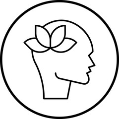 Calm icon single vector illustration