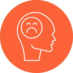 Melancholia icon single vector illustration