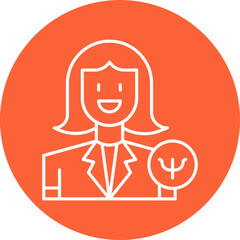 Psychologist icon single vector illustration